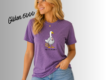 Load image into Gallery viewer, Fake It Till You Honk It Goose Shirt | Funny Goose Tee | Silly Animal Graphic Shirt | Meme Bird T-Shirt | Cute Honk Goose Gift | Funny Retro Goose Tee
