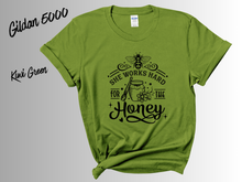 Load image into Gallery viewer, Idgie's Wild Honey Co. T-Shirt | Vintage Southern Honey Tee | Cottagecore Graphic Shirt | Nature Lover Gift | Unisex Tee
