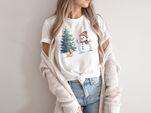 Load image into Gallery viewer, Christmas Snowman Shirt, Snowman Shirt gift, Christmas Party Shirt, Funny Christmas Gifts, Gift For Winter Lover, Merry Xmas Shirt
