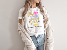 Load image into Gallery viewer, Teacher My Love Belongs to second grade T-Shirt, Gift for Teacher, Funny Teacher Shirt, Friyay Teacher Shirt, Teacher Team Tee
