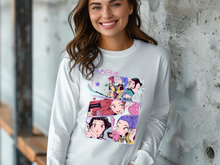 Load image into Gallery viewer, Kpop Demon Hunters Girls Long Sleeve Shirt, Kpop Demon Hunter Merch Pin, Jinu, Kpop Huntrix Merch, Saja Mira, Kpop Style, Hunters Tiger (Copy)
