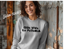 Load image into Gallery viewer, Que Viva La Putería Shirt | Funny Spanish Graphic Tee | Latina Humor Shirt | Bold Statement T-Shirt | Party Vibes Tee | Trendy Spanglish Shirt
