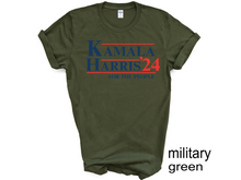 Load image into Gallery viewer, Kamala Harris&#39; 24 T-shirt, Let&#39;s Finish the Job 2024, Vote Democrat, 2024 Election, Vote Harris, Kamala, Harris g, Political, Vote 2024
