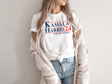 Load image into Gallery viewer, Kamala Harris&#39; 24 T-shirt, Let&#39;s Finish the Job 2024, Vote Democrat, 2024 Election, Vote Harris, Kamala, Harris g, Political, Vote 2024
