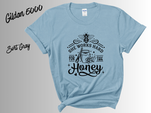 Load image into Gallery viewer, Idgie's Wild Honey Co. T-Shirt | Vintage Southern Honey Tee | Cottagecore Graphic Shirt | Nature Lover Gift | Unisex Tee
