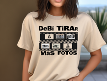 Load image into Gallery viewer, Debi Tirar Mas Fotos Photo Film Shirt, Solo Para Boricuas t-shirt, be ready for the PR Concert
