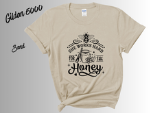 Load image into Gallery viewer, Idgie's Wild Honey Co. T-Shirt | Vintage Southern Honey Tee | Cottagecore Graphic Shirt | Nature Lover Gift | Unisex Tee
