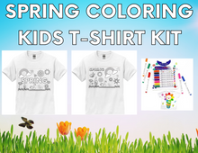 Load image into Gallery viewer, SPRING KIDS COLORING T-SHIRT KIT
