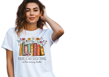 Load image into Gallery viewer, Floral Book T-Shirt, Floral Books Hoodie, Reading Book Lover Shirt, Librarian Shirt, Book Lover Gift
