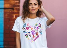 Load image into Gallery viewer, Huntrix Heart Shirt, Kpop Demon Hunters Saja Boys Group Shirt, Kpop Huntrix Shirt, Demon Hunter, Huntrix Girls Shirt
