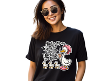 Load image into Gallery viewer, Just A Mom Trying To Keep Her Ducks In A Row Shirt, Funny Mom Shirt, Mom Life Tee, Cute Mom Graphic Tee, Motherhood Shirt, Gift for Mom, Mom Humor Shirt
