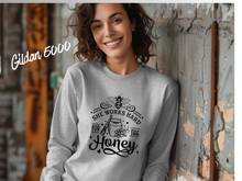 Load image into Gallery viewer, Idgie's Wild Honey Co. T-Shirt | Vintage Southern Honey Tee | Cottagecore Graphic Shirt | Nature Lover Gift | Unisex Tee

