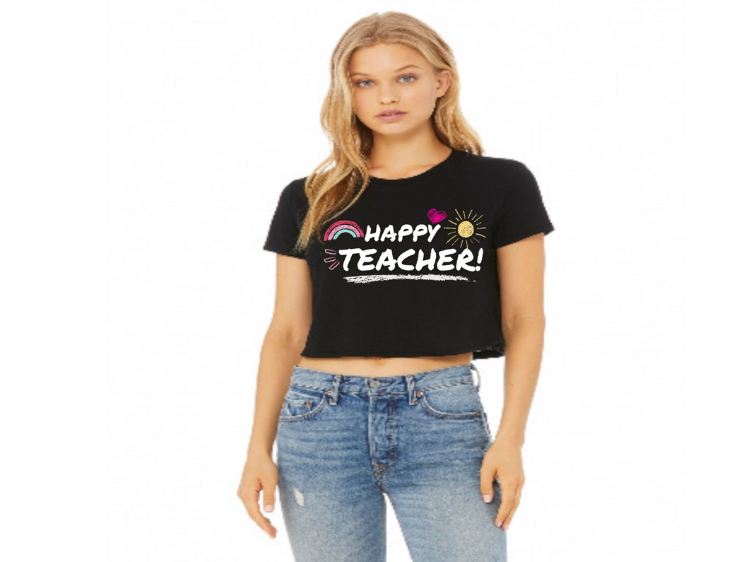 Happy Teacher Shirt, Gift for Teacher, Funny Teacher Shirt, Friyay Teacher Shirt, Teacher Team Tee