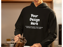 Load image into Gallery viewer, Custom Unisex Hooded Sweatshirt, Scools, Family trip, Business.  Just upload your image.
