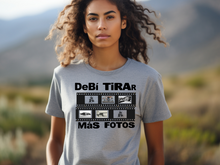 Load image into Gallery viewer, Debi Tirar Mas Fotos Photo Film Shirt, Solo Para Boricuas t-shirt, be ready for the PR Concert
