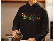 Load image into Gallery viewer, Believe Christmas Hooded Sweatshirt, Santa t shirt, Christmas tshirts, Family tshirts.
