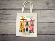 Load image into Gallery viewer, Puerto Rico Tote Bag, natural color everyday use tote bag, latina tote bag, latin accesories, everyday bag, latina bag
