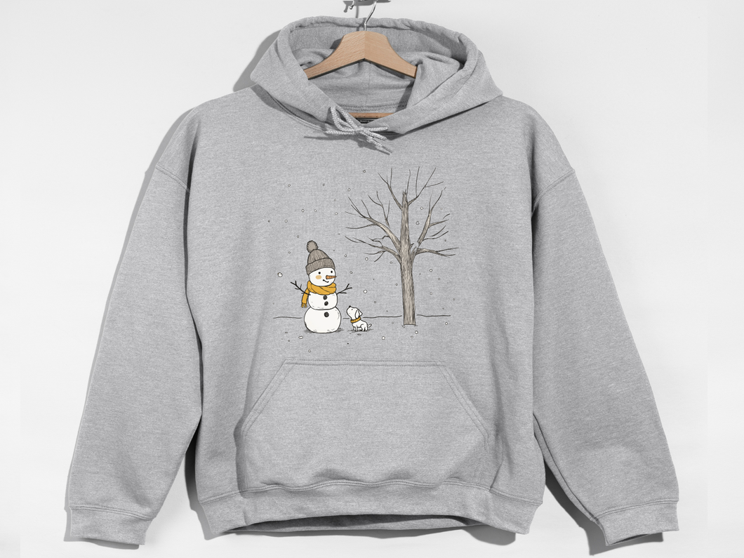 Christmas Snowman Hooded Sweatshirt | Snowman | Funny Snowman | Melting Snowman | Nature Lover | Novelty Apparel | Unisex Hoodie