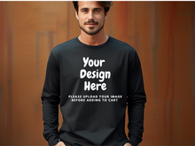 Load image into Gallery viewer, Custom Long-Sleeve T-Shirt, Family trip, Business.  Just upload your image.
