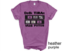 Load image into Gallery viewer, Debi Tirar Mas Fotos Photo Film Shirt, Solo Para Boricuas t-shirt, be ready for the PR Concert

