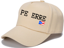 Load image into Gallery viewer, PE ERRE Hat, Hat de Puerto Rico, Mi patria hat, Mi orgullo, Mi tierra Hat, La Isla del Encanto Hat, Boricua Hat
