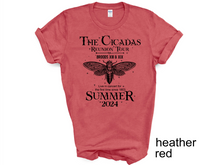 Load image into Gallery viewer, The Cicadas Shirt 2024 Cicada Reunion Tee Funny Cicada Concert T-shirt, Bug Humor Goblincore Insect, Tee Shirts Nature Lover Gift
