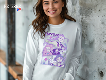 Load image into Gallery viewer, Kpop Demon Hunters Long Sleeve Shirt Gift For Woman, Jinu Manga Long Sleeve Shirt, Kpop Huntrix Pin,Demon Hunter Merch, Saja Girls Fan Poster, Kpop Long Sleeve Shirt
