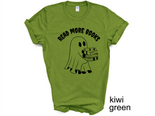 Load image into Gallery viewer, Halloween, Ghost Read more books Tshirt
