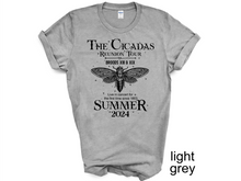 Load image into Gallery viewer, The Cicadas Shirt 2024 Cicada Reunion Tee Funny Cicada Concert T-shirt, Bug Humor Goblincore Insect, Tee Shirts Nature Lover Gift
