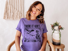 Load image into Gallery viewer, There It Goes My Last Flying F*ck Halloween tshirt, Trick or Treat t shirt, Adults Halloween tshirts, Halloween humor
