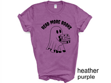 Load image into Gallery viewer, Halloween, Ghost Read more books Tshirt
