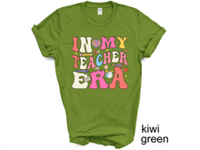 Load image into Gallery viewer, In My Teacher Era Shirt, Retro Teacher Era T-Shirt, Back To School, Floral Cute Groovy New Teacher Gift, Teacher Appreciation, Teacher Tee
