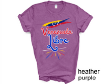 Load image into Gallery viewer, Venezuela Libre Shirt, Venezuela Shirt, Gift for Venezuelan Venezuela Flag Shirt Immigrant Pride 2024 Election Bandera Venezuela Election
