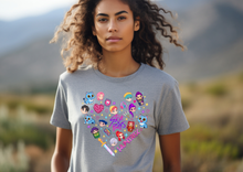 Load image into Gallery viewer, Huntrix Heart Shirt, Kpop Demon Hunters Saja Boys Group Shirt, Kpop Huntrix Shirt, Demon Hunter, Huntrix Girls Shirt
