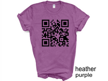 Load image into Gallery viewer, It’s Ok To Say Gay T-shirt QR Code
