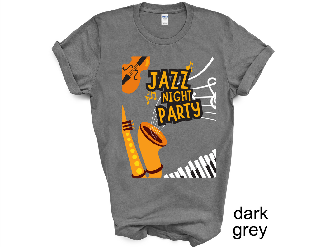 Jazz Night Party Shirt, Jazz Gift, Jazz T-shirt, Jazz Fest Shirt, Jazz Music, Jazz Musician, Jazz Player Gift, Saxophone Gift,
