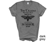 Load image into Gallery viewer, The Cicadas Shirt 2024 Cicada Reunion Tee Funny Cicada Concert T-shirt, Bug Humor Goblincore Insect, Tee Shirts Nature Lover Gift
