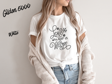 Load image into Gallery viewer, Love Will Keep Us Warm Christmas Shirt, Cozy Holiday T-Shirt, Christmas Love Tee, Festive Winter Shirt, Cute Xmas Gift, Holiday Couple Tee
