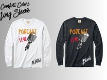 Load image into Gallery viewer, Podcast Live T-Shirt, Podcast Host Shirt, Retro Microphone Tee, Podcaster Gift, Podcast Lover Shirt, Live Podcast Graphic Tee, Unisex
