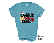 Load image into Gallery viewer, Cookie Baking Crew Christmas t-shirt, Baking lovers t shirt, Matching Christmas shirts, Family Christmas,

