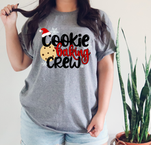 Load image into Gallery viewer, Cookie Baking Crew Christmas t-shirt, Baking lovers t shirt, Matching Christmas shirts, Family Christmas,
