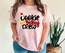 Load image into Gallery viewer, Cookie Baking Crew Christmas t-shirt, Baking lovers t shirt, Matching Christmas shirts, Family Christmas,
