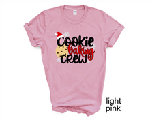 Load image into Gallery viewer, Cookie Baking Crew Christmas t-shirt, Baking lovers t shirt, Matching Christmas shirts, Family Christmas,
