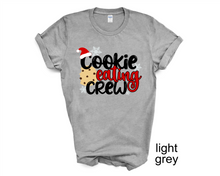 Load image into Gallery viewer, Cookie Eating Crew, Christmas t-shirt, Christmas Cookie Lover shirt, Christmas gifts, Unisex,
