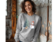 Load image into Gallery viewer, Christmas Snowman Long Sleeve Shirt, Snowman Shirt gift, Christmas T Shirt, Winter Time Shirt, Christmas Raglan Winter Snowman Shirt Merry Christmas (Copy)
