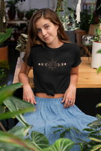 Load image into Gallery viewer, Celestial T-Shirt | Sun Moon Stars Shirt | Boho Celestial Tee | Mystical Graphic Shirt | Astrology Inspired Tee | Cosmic Gift
