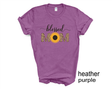 Load image into Gallery viewer, Blessed Mom tshirt, Mother&#39;s Day tshirt, Momlife, Blessed, Mother&#39;s Day gifts,
