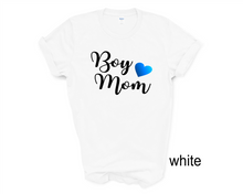Load image into Gallery viewer, Boy Mom tshirt, Mom of Boys, Momlife, Mother&#39;s Day gifts, Motherhood, Boys,
