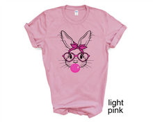 Load image into Gallery viewer, Bubblegum Easter Bunny tshirt, Easter tshirts, Bubblegum, Easter Bunny, Cute bunny,
