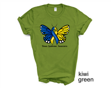 Load image into Gallery viewer, Down Syndrome Awareness tshirt, Down Syndrome butterfly, Unisex tshirts,
